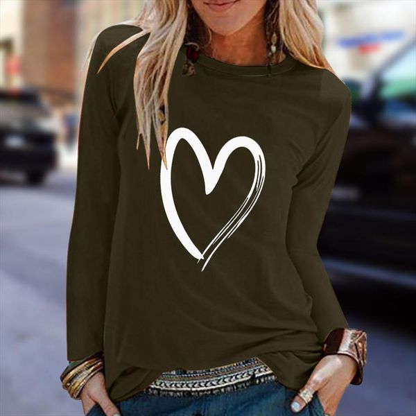 love heart t shirt plus size women printed long sleeve shirts slim easy basic tee shirt femme camiseta mujer women t, White
love heart t shirt plus size women printed long sleeve shirts slim easy basic tee shirt femme camiseta mujer women t, White