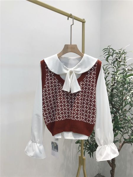 2020 new red plaid knitted for women autumn pullover fake two women autumn winter pullover vestvest vest knitted sweaters khvt9, White;black
2020 new red plaid knitted for women autumn pullover fake two women autumn winter pullover vestvest vest knitted sweaters khvt9, White;black