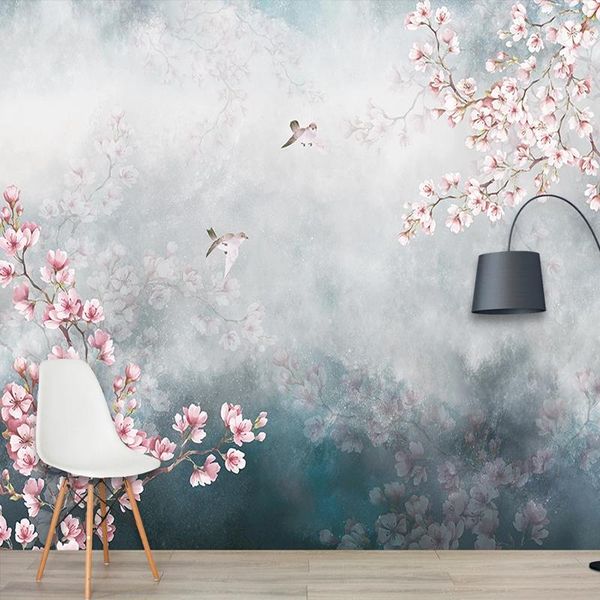 custom wall cloth vintage peach blossom landscape oil painting wallpaper living room bedroom background wall covering 3d decor
custom wall cloth vintage peach blossom landscape oil painting wallpaper living room bedroom background wall covering 3d decor