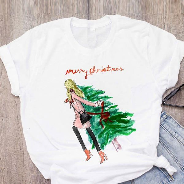 women graphic cartoon short sleeve trend style 90s clothes merry christmas print lady tees clothing female t shirt t-shirt, White
women graphic cartoon short sleeve trend style 90s clothes merry christmas print lady tees clothing female t shirt t-shirt, White