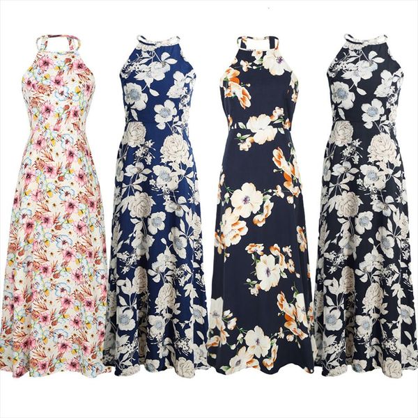 women maxi boho dress halter neck floral print sleeveless summer dress 2020 holiday long slip beach vestidos designer clothes, Black;gray
women maxi boho dress halter neck floral print sleeveless summer dress 2020 holiday long slip beach vestidos designer clothes, Black;gray