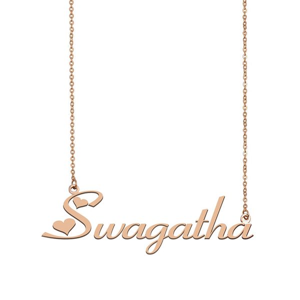 swagatha name necklace custom nameplate pendant for women girls birthday gift kids friends jewelry 18k gold plated stainless steel, Silver
swagatha name necklace custom nameplate pendant for women girls birthday gift kids friends jewelry 18k gold plated stainless steel, Silver