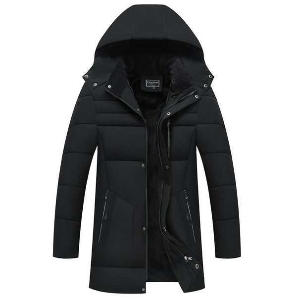 cotton-padded одежда мужской матовый и толстый пуховик среднего возраста mens wear зима средней длины, Black
cotton-padded одежда мужской матовый и толстый пуховик среднего возраста mens wear зима средней длины, Black
