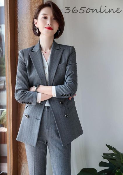fabric novelty grey autumn wiinter women formal business suits with pants and jacket professional blazers pantsuits, White
fabric novelty grey autumn wiinter women formal business suits with pants and jacket professional blazers pantsuits, White