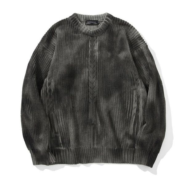personality 2021 autumn/winter pullovers street fashion high street sweater loose men's vintage knitted sweater men, White;black
personality 2021 autumn/winter pullovers street fashion high street sweater loose men's vintage knitted sweater men, White;black
