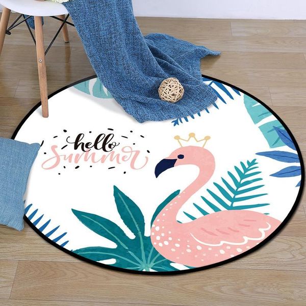 cartoon flamingo baby play floor mat kids crawling blanket round carpet and rugs for children room bedroom decor non-slip tapete
cartoon flamingo baby play floor mat kids crawling blanket round carpet and rugs for children room bedroom decor non-slip tapete