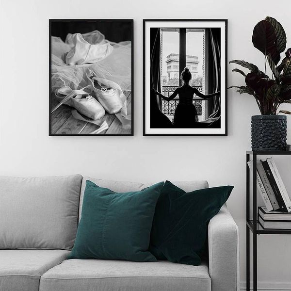 nordic posters and prints black white paris girl window ballet shoes canvas painting wall art decorative picture for living room1
nordic posters and prints black white paris girl window ballet shoes canvas painting wall art decorative picture for living room1