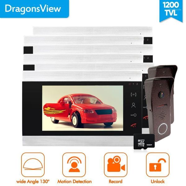 dragonsview 7 inch video doorbell phone system 2/3/4/5/6 monitors 2 outdoor doorbell camera wide angle 2.3mm lens 130 degree1
dragonsview 7 inch video doorbell phone system 2/3/4/5/6 monitors 2 outdoor doorbell camera wide angle 2.3mm lens 130 degree1