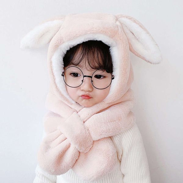 girl's warm protection winter plush children's thickened scarf one piece baby rabbit ear hat, Red;brown
girl's warm protection winter plush children's thickened scarf one piece baby rabbit ear hat, Red;brown