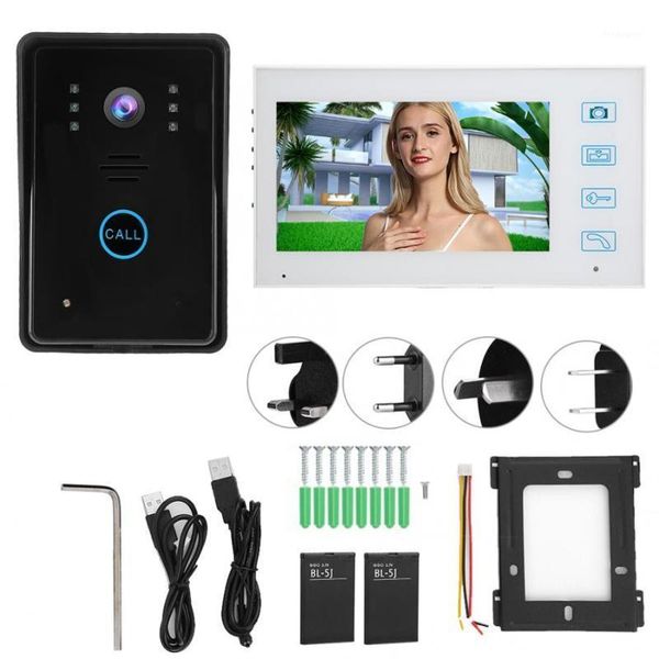 7inch tft 2.4g wireless video door phone doorbell ir camera intercom rain-proof home security 100-240v video intercom1
7inch tft 2.4g wireless video door phone doorbell ir camera intercom rain-proof home security 100-240v video intercom1