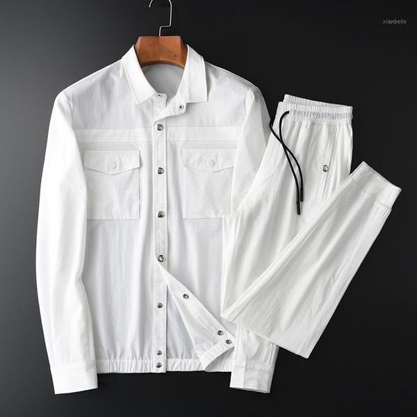 new spring and autumn mens sets (jacket+pants) luxury magnet bottons two pocket mens jackets plus size 4xl elastic waist pant1, Gray
new spring and autumn mens sets (jacket+pants) luxury magnet bottons two pocket mens jackets plus size 4xl elastic waist pant1, Gray