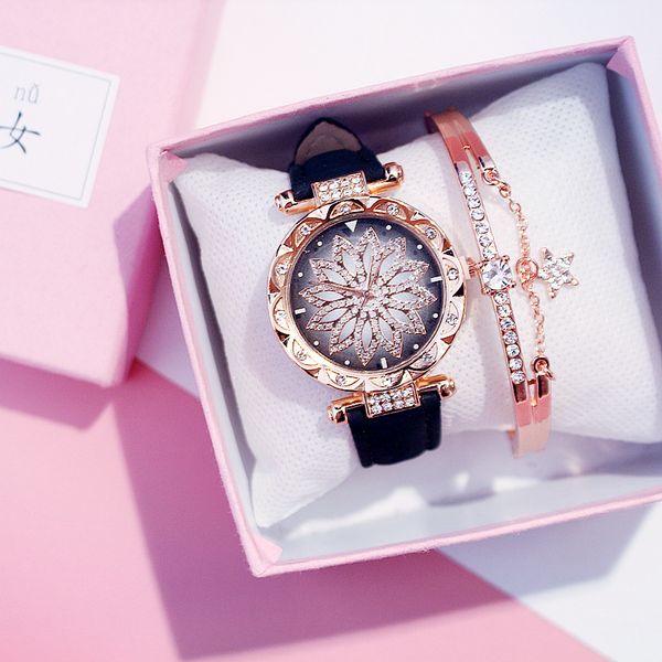 luxury 2020 women watches bracelet set starry sky ladies bracelet watch casual leather quartz wristwatch clock relogio feminino fashion desi, Slivery;brown
luxury 2020 women watches bracelet set starry sky ladies bracelet watch casual leather quartz wristwatch clock relogio feminino fashion desi, Slivery;brown