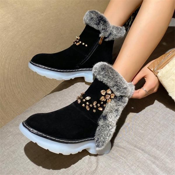 pxelena 2020 hot real fur женщины snow boots кристалл корова suede коренастый платформы теплая зима ботильоны повелительница ботинок non ско, Black
pxelena 2020 hot real fur женщины snow boots кристалл корова suede коренастый платформы теплая зима ботильоны повелительница ботинок non ско, Black