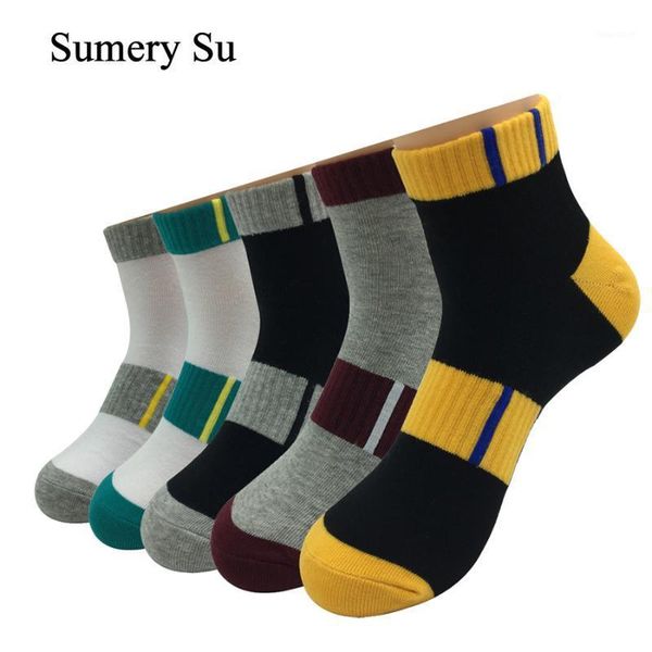5 pairs/lot ankle socks men thick cotton stripes colorful outdoor casual running compression short socks meias male1, Black
5 pairs/lot ankle socks men thick cotton stripes colorful outdoor casual running compression short socks meias male1, Black