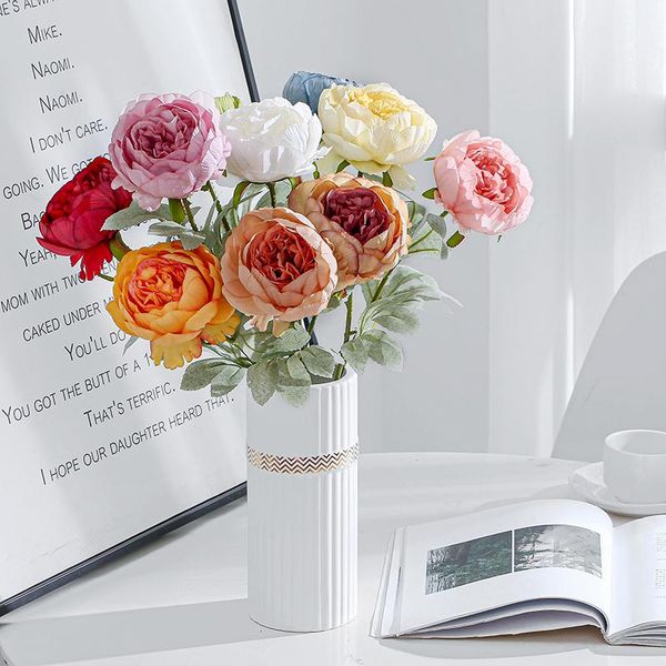 5pc artificial flowers peony branch home wedding decor autumn silk plastic flower fake flower party room decoration
5pc artificial flowers peony branch home wedding decor autumn silk plastic flower fake flower party room decoration