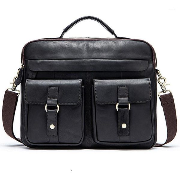briefcases genuine leather computer messenger bag package man single shoulder layer men's oblique satchel handbag office for men briefc 
briefcases genuine leather computer messenger bag package man single shoulder layer men's oblique satchel handbag office for men briefc