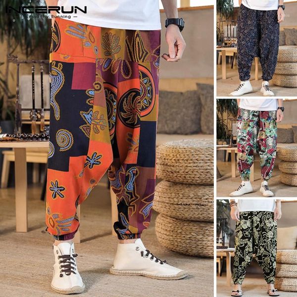 incerun printing men harem pants hiphop streetwear elastic waist drop crotch trousers men joggers vintage dance pants loose 20201, Black
incerun printing men harem pants hiphop streetwear elastic waist drop crotch trousers men joggers vintage dance pants loose 20201, Black
