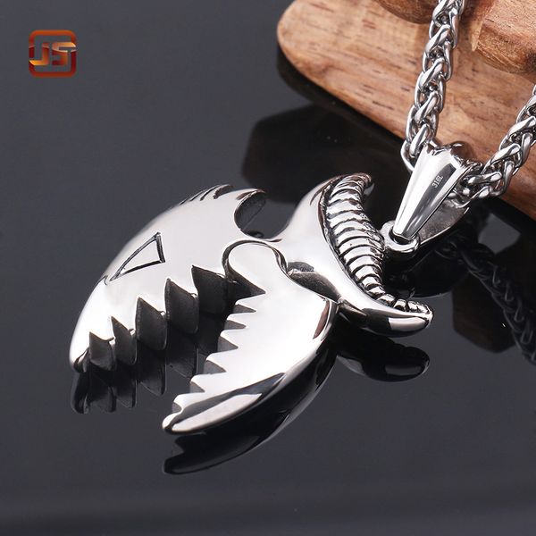 white unique sand fish pendant 22"necklace 316l stainless steel punk personality pendant for women/men accessories engagement jewelry, Silver
white unique sand fish pendant 22"necklace 316l stainless steel punk personality pendant for women/men accessories engagement jewelry, Silver
