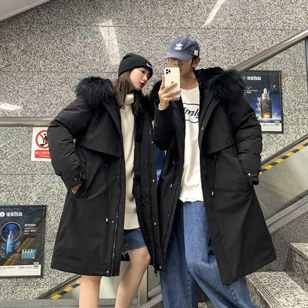couple long fur collar hooded padded jacket winter new product thick warm coat trendy fashion men and women padded jacket1, Black
couple long fur collar hooded padded jacket winter new product thick warm coat trendy fashion men and women padded jacket1, Black