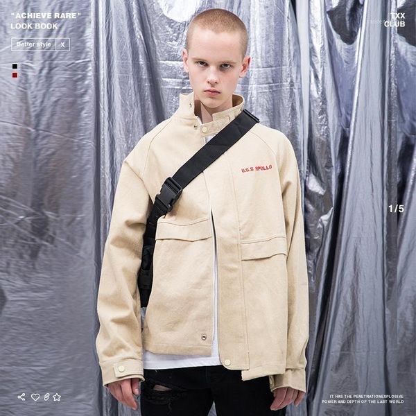 men's wool & blends 2021 brand autumn and winter style men's wear washing water bags embroidered work clothes zipper jacket1, Black
men's wool & blends 2021 brand autumn and winter style men's wear washing water bags embroidered work clothes zipper jacket1, Black