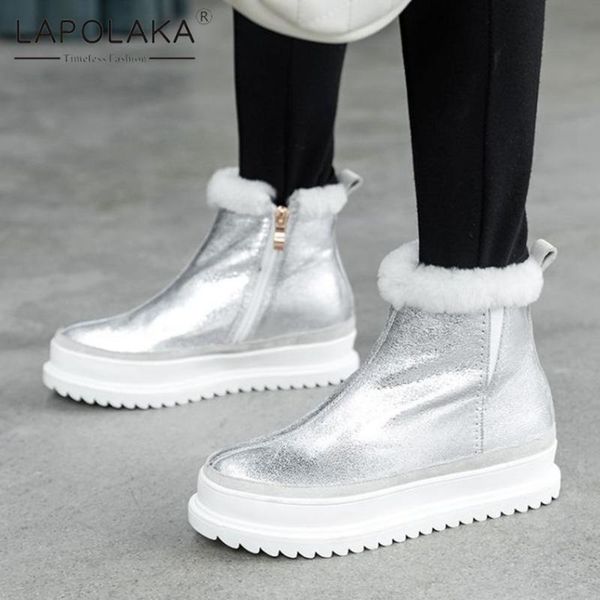 lapolaka 2020 new design shiny snow boots woman shoes platform comfy trendy cool fur wool warm winter booties female, Black
lapolaka 2020 new design shiny snow boots woman shoes platform comfy trendy cool fur wool warm winter booties female, Black