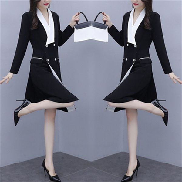 korean lady office design button ladies shredded dresses plus size dressed in muje contrast femme robe 4x4a, Black;gray
korean lady office design button ladies shredded dresses plus size dressed in muje contrast femme robe 4x4a, Black;gray