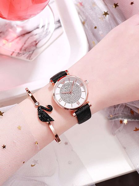 gift women's chinese set valentine's day watch fashion versatile swan titanium steel jewelry sky star watch, Slivery;brown
gift women's chinese set valentine's day watch fashion versatile swan titanium steel jewelry sky star watch, Slivery;brown