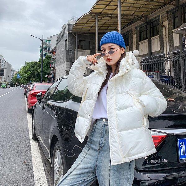 fashion short glossy bright color warm winter down jacket women stand collar windproof hooded ladies down coat parka streetwear, Black
fashion short glossy bright color warm winter down jacket women stand collar windproof hooded ladies down coat parka streetwear, Black