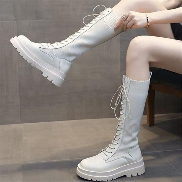 heidsy new women leather boots autumn winter fashion knee-high lace up anti-slip wearable comfortable warm boots, Black
heidsy new women leather boots autumn winter fashion knee-high lace up anti-slip wearable comfortable warm boots, Black