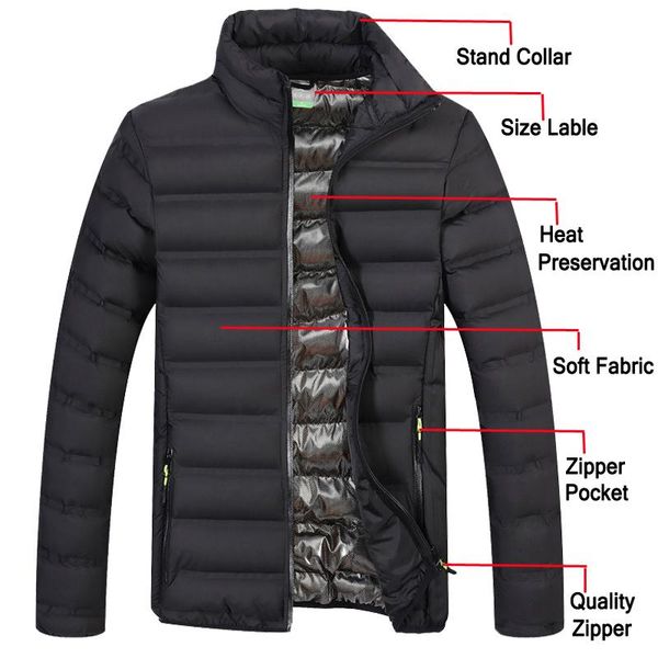 men`s windbreaker jacket slim fit winter jacket men parka coat streetwear bomber male sportswear autumn clothing, Black;brown
men`s windbreaker jacket slim fit winter jacket men parka coat streetwear bomber male sportswear autumn clothing, Black;brown