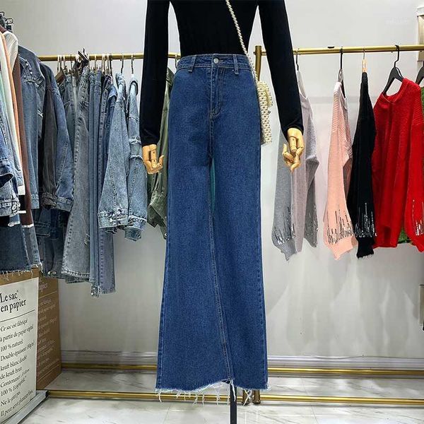 tall waist wide-legged jeans female qiu han edition bf taste the original sufeng loose flash straight leg pants big yards1, Blue
tall waist wide-legged jeans female qiu han edition bf taste the original sufeng loose flash straight leg pants big yards1, Blue