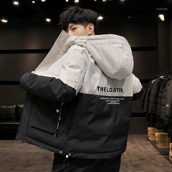 men's cotton padded jacket thickened warm down cotton jacket winter men's hooded work clothes padded1, Black
men's cotton padded jacket thickened warm down cotton jacket winter men's hooded work clothes padded1, Black