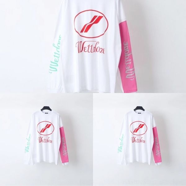 i1huz 20ss autumn and winter we11don letter reflective printing stitching contrast color long-sleeved winter autumn letter long sleeve lover, Black
i1huz 20ss autumn and winter we11don letter reflective printing stitching contrast color long-sleeved winter autumn letter long sleeve lover, Black