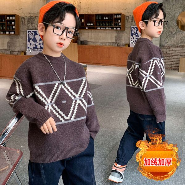 plush winter sweater pullover autumn and thickened children's mink veet round neck boy's versatile 12 years old x73h, Blue
plush winter sweater pullover autumn and thickened children's mink veet round neck boy's versatile 12 years old x73h, Blue