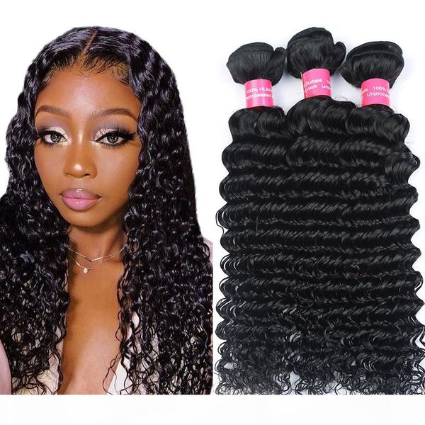 new arrival brazilian deep wave hair bundles unprocessed brazilian curly hair weaves 100% human hair extensions, Black
new arrival brazilian deep wave hair bundles unprocessed brazilian curly hair weaves 100% human hair extensions, Black