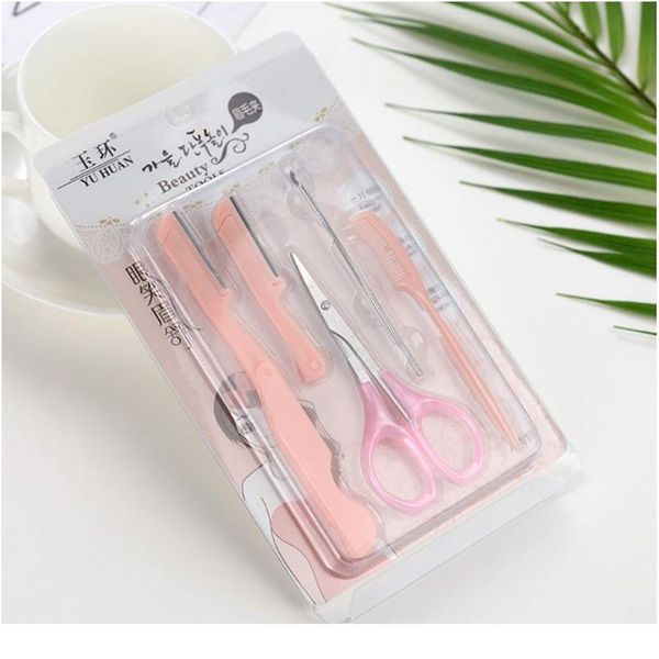 new 5pcs portable folding eyebrow razor set professional grooming scissor shaper comb ear spoon trimmer makeup beauty t wmtznx, Silver
new 5pcs portable folding eyebrow razor set professional grooming scissor shaper comb ear spoon trimmer makeup beauty t wmtznx, Silver