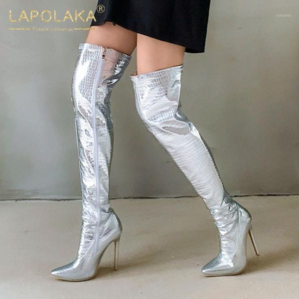 lapolaka 2020 new design plus size 48 thin high heels over the knee boots woman shoes pointed toe zipper party shoes ladies1, Black
lapolaka 2020 new design plus size 48 thin high heels over the knee boots woman shoes pointed toe zipper party shoes ladies1, Black