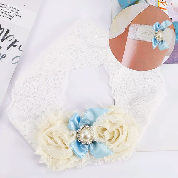 women charming lace floral belt bowknot wedding party garters bridal fashion garter white color with blue pearl, Black;white
women charming lace floral belt bowknot wedding party garters bridal fashion garter white color with blue pearl, Black;white