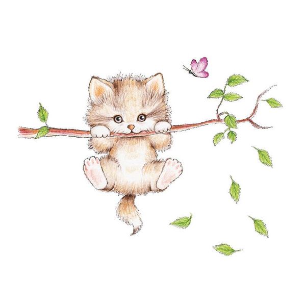 lovely cat hanging branches butterfly wall stickers for kids room children bedroom cute animals wall decals nursery dec wmtumj
lovely cat hanging branches butterfly wall stickers for kids room children bedroom cute animals wall decals nursery dec wmtumj