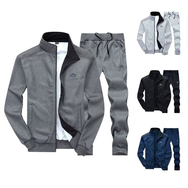 tracksuit men fashion mens set two pieces zipper warm sweatshirt jacket+sweatpants sweat suit mens jogger sets moleton masculino 201201, Gray
tracksuit men fashion mens set two pieces zipper warm sweatshirt jacket+sweatpants sweat suit mens jogger sets moleton masculino 201201, Gray