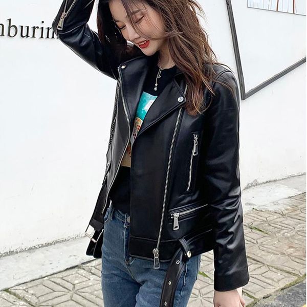 women's leather & faux aibeautyer spring autumn soft pu short design coat zipper vintage jackets women biker jacket, Black
women's leather & faux aibeautyer spring autumn soft pu short design coat zipper vintage jackets women biker jacket, Black