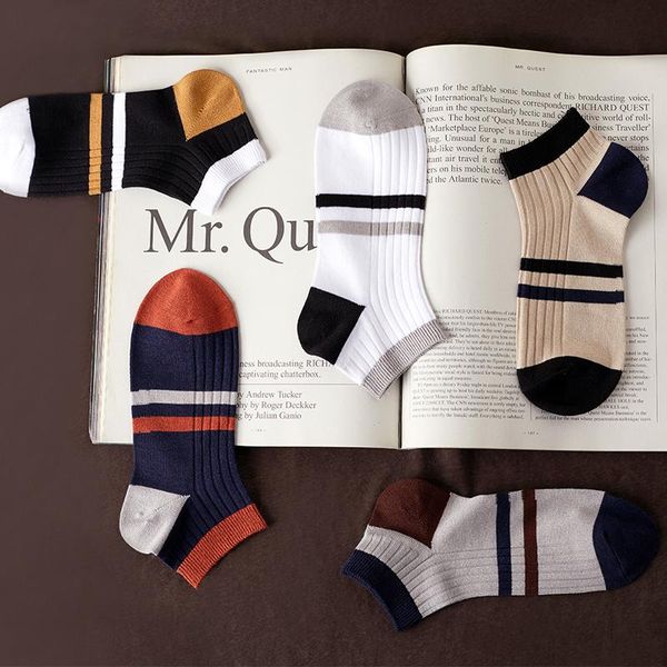 5pairs/lot men socks cotton short socks casual striped patchwork ankle sock men meias spring summer 2020, Black
5pairs/lot men socks cotton short socks casual striped patchwork ankle sock men meias spring summer 2020, Black