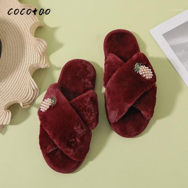 slippers 2021 autumn and winter plush pineapple cute home cross open-toed outer wear non-slip warm cotton women1, Black
slippers 2021 autumn and winter plush pineapple cute home cross open-toed outer wear non-slip warm cotton women1, Black