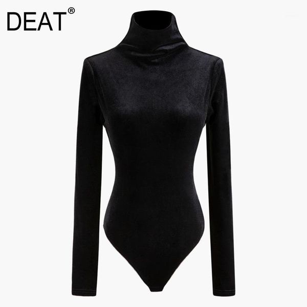 women's t-shirt deat 2021 spring summer high collar solid color long sleeve velvet women streetwear siamese design clothes tide pd8861, White
women's t-shirt deat 2021 spring summer high collar solid color long sleeve velvet women streetwear siamese design clothes tide pd8861, White