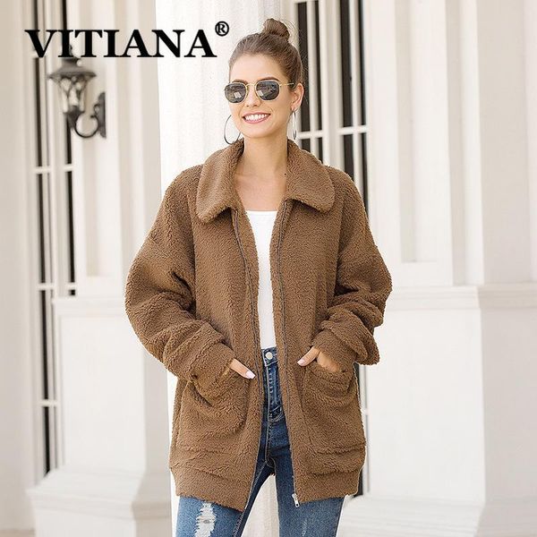 vitiana winter teddy coat women long sleeve zipper pockets loose long coats 2020 female solid black coats and jackets womens
vitiana winter teddy coat women long sleeve zipper pockets loose long coats 2020 female solid black coats and jackets womens