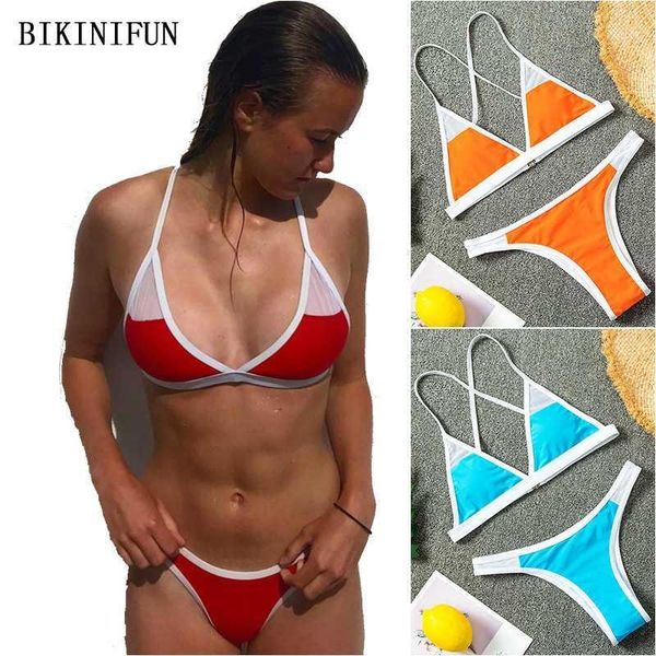 bikinis set 2021 triangle bralette swimsuit women solid color swimwear mesh patchwork beachwear s-xl girl low waist mini bikini set1
bikinis set 2021 triangle bralette swimsuit women solid color swimwear mesh patchwork beachwear s-xl girl low waist mini bikini set1