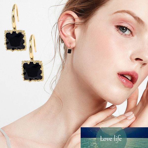 1 pair square black acrylic classic stud earrings women girls french style hook earrings gold color fashion jewelry dropship new, Golden;silver
1 pair square black acrylic classic stud earrings women girls french style hook earrings gold color fashion jewelry dropship new, Golden;silver