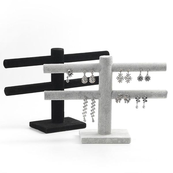 velvet earring holder stand rack and black 2 tier t-bar stud earrings display rack stand jewelry organizer for store storage, Pink;blue
velvet earring holder stand rack and black 2 tier t-bar stud earrings display rack stand jewelry organizer for store storage, Pink;blue