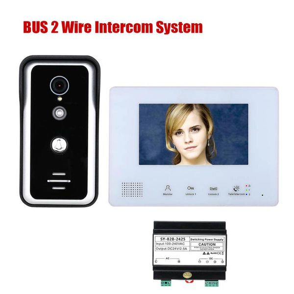 video door phones 7 inch bus 2 wire phone intercom systems for home 1-doorbell camera 1-monitor night vision
video door phones 7 inch bus 2 wire phone intercom systems for home 1-doorbell camera 1-monitor night vision