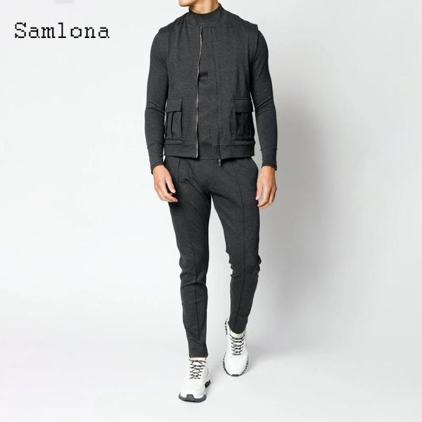 men's tracksuits smalona men clothing ropa hombre 3 piece sets summer fashion three kpop style long sleeve sweatshirt vest pants, Gray
men's tracksuits smalona men clothing ropa hombre 3 piece sets summer fashion three kpop style long sleeve sweatshirt vest pants, Gray